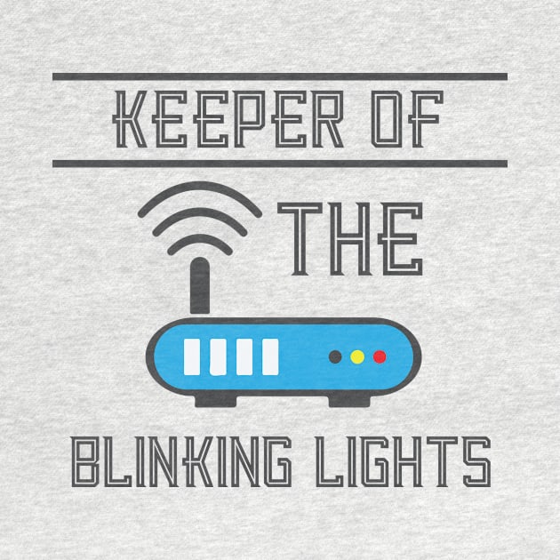 Blinking Lights Router System Admin Network IT Tech by Mellowdellow